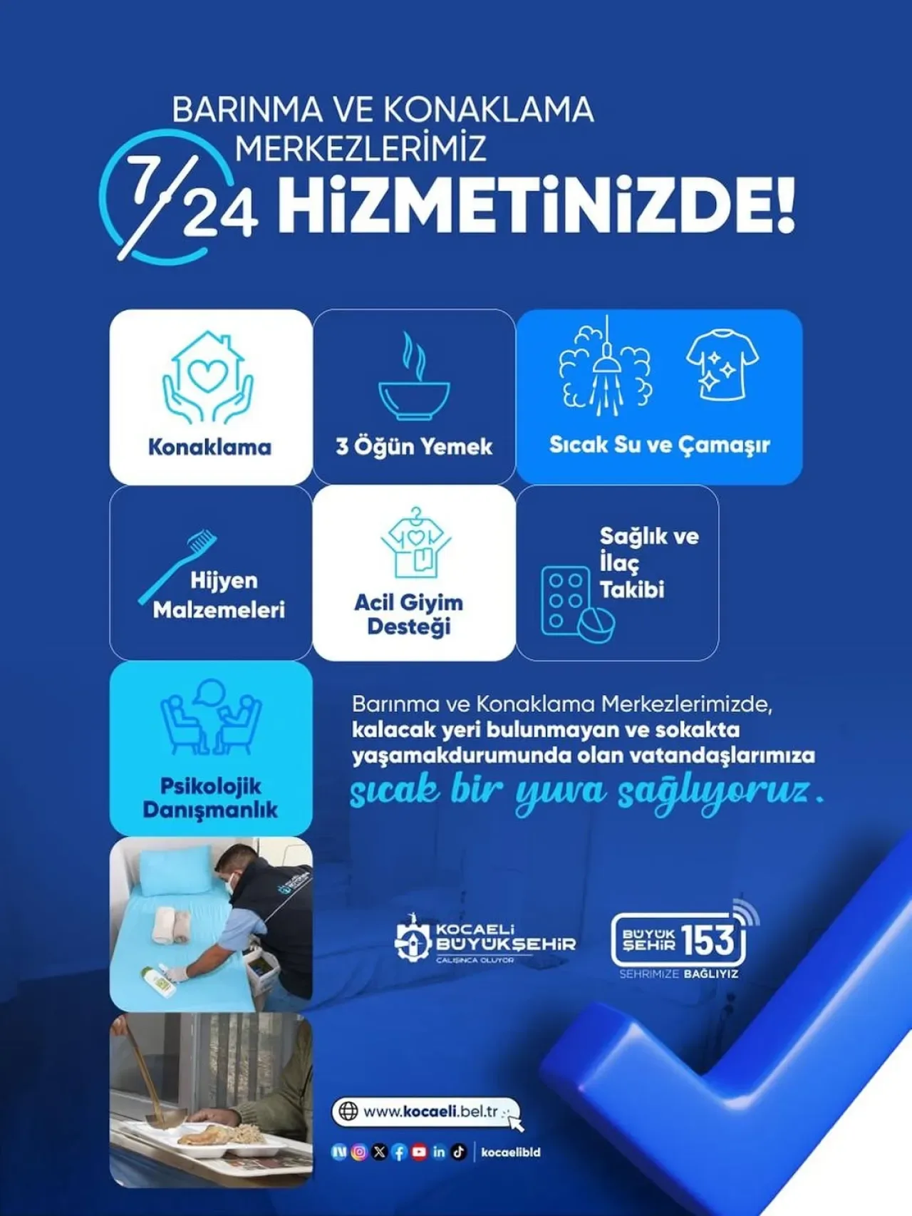 Kocaeli'de Sokakta Kalan Vatandaşlar İçin "Büyükşehir 153" Çağrısı Kocaeli'de Sokakta Kalan Vatandaşlar İçin "Büyükşehir 153" Çağrısı