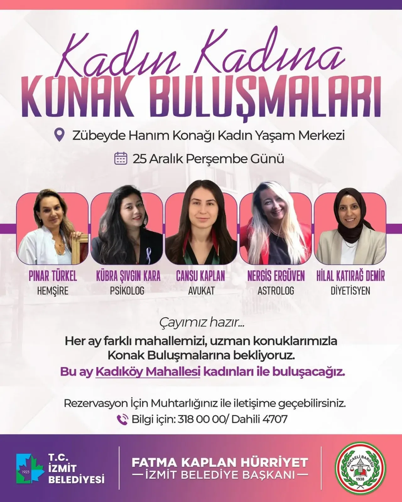İzmit'te Kadınların Buluşma Noktası: Kadın Kadına Konak Buluşmaları Sürüyor İzmit'te Kadınların Buluşma Noktası: Kadın Kadına Konak Buluşmaları Sürüyor