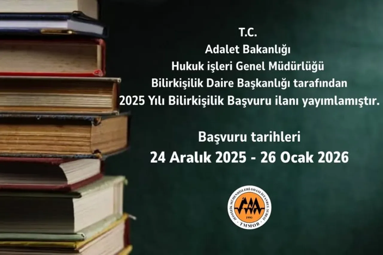 2025 Yılı Bilirkişilik Başvuruları İçin Başvuru Dönemi Başladı 2025 Yılı Bilirkişilik Başvuruları İçin Başvuru Dönemi Başladı