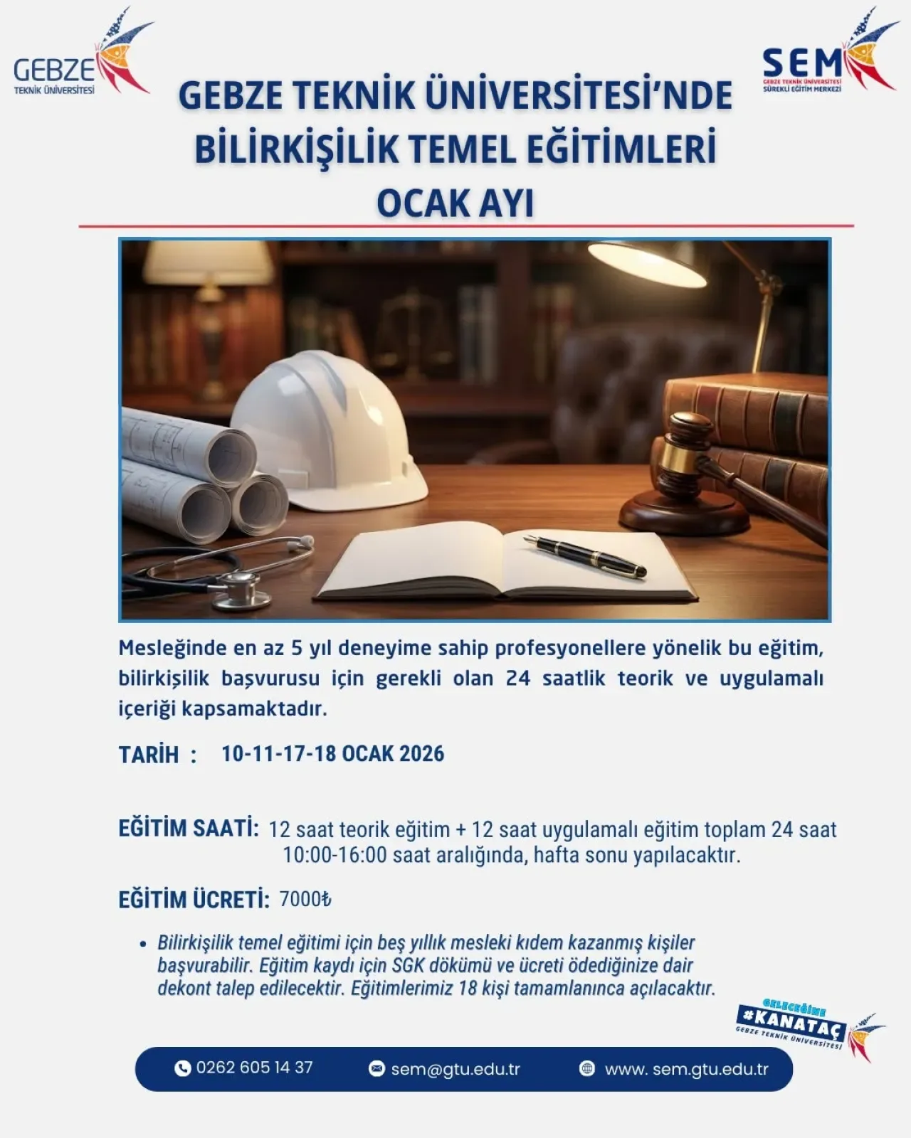 Bilirkişilik Başvuruları İçin Son Fırsat: Gebze Teknik Üniversitesi'nde Temel Eğitim Bilirkişilik Başvuruları İçin Son Fırsat: Gebze Teknik Üniversitesi'nde Temel Eğitim