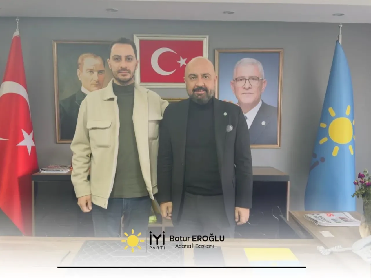 İYİ Parti'de Duygusal Buluşma: Ali Kaan Özdolap'tan Adana İl Başkanı Batur Eroğlu'na Hayırlı Olsun Ziyareti İYİ Parti'de Duygusal Buluşma: Ali Kaan Özdolap'tan Adana İl Başkanı Batur Eroğlu'na Hayırlı Olsun Ziyareti