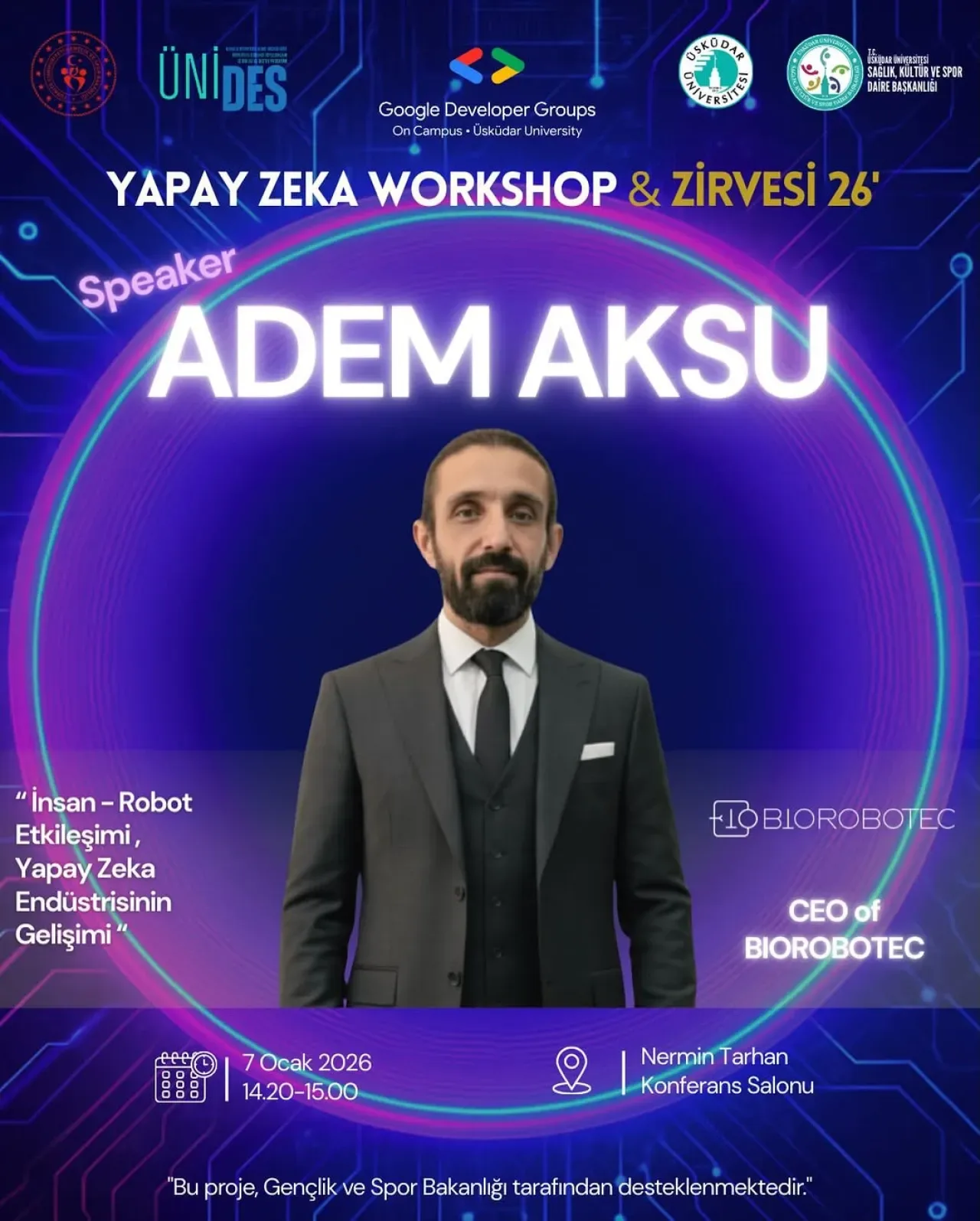 Yapay Zeka ve Robotik Dünyasının Geleceği Üsküdar'da Konuşulacak Yapay Zeka ve Robotik Dünyasının Geleceği Üsküdar'da Konuşulacak