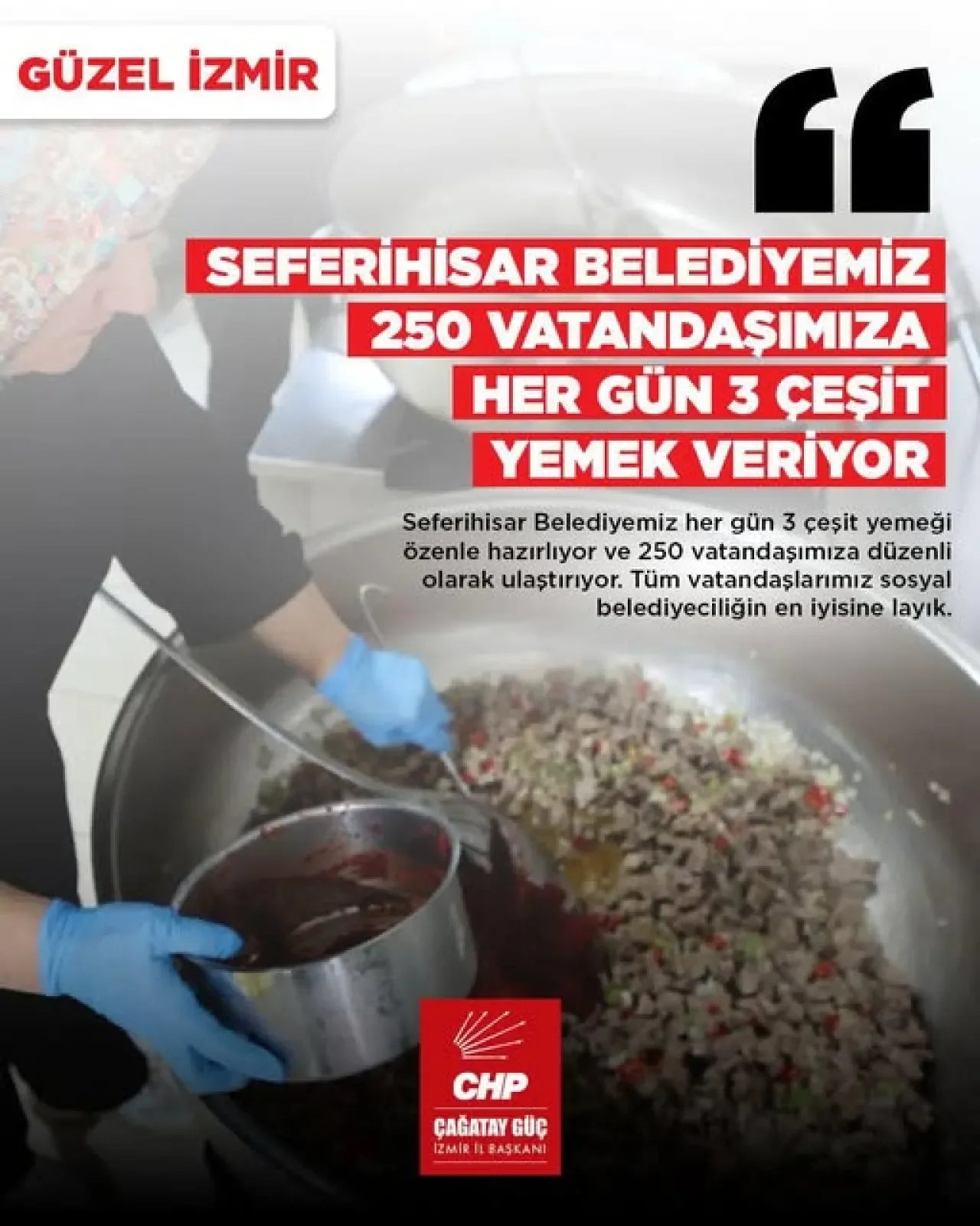 Seferihisar'da 250 Vatandaşa Günlük 3 Çeşit Sıcak Yemek Seferihisar'da 250 Vatandaşa Günlük 3 Çeşit Sıcak Yemek