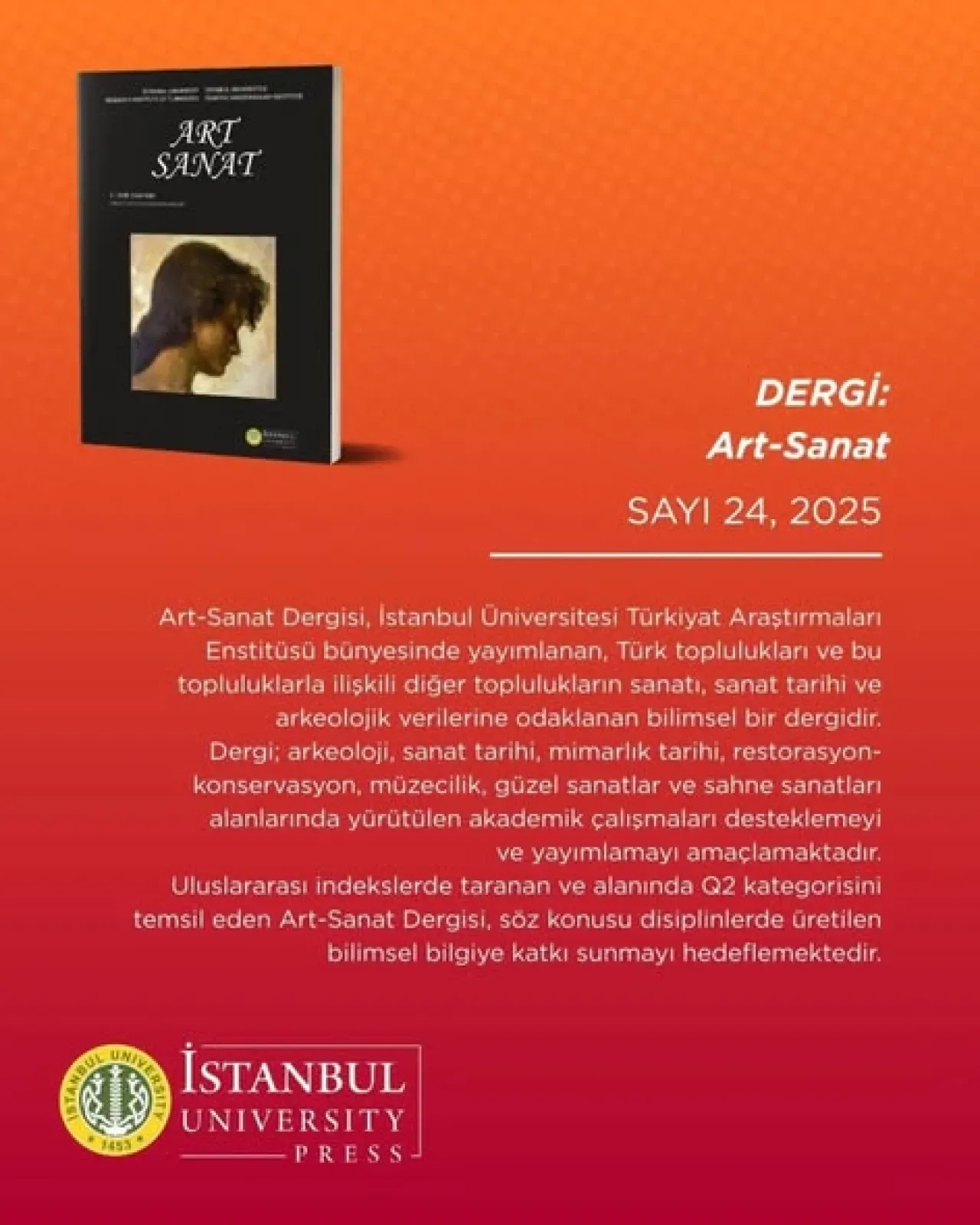 Art Sanat Dergisi, Akademik Kültür ve Sanat Dünyasına Işık Tutuyor Art Sanat Dergisi, Akademik Kültür ve Sanat Dünyasına Işık Tutuyor