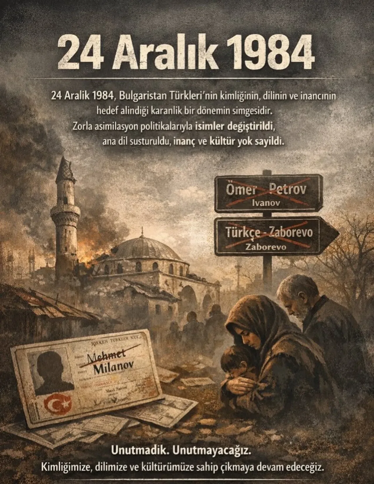 Bulgaristan'ın Karanlık Günü: 24 Aralık 1984 Asimilasyon Politikaları Hafızalarda Bulgaristan'ın Karanlık Günü: 24 Aralık 1984 Asimilasyon Politikaları Hafızalarda