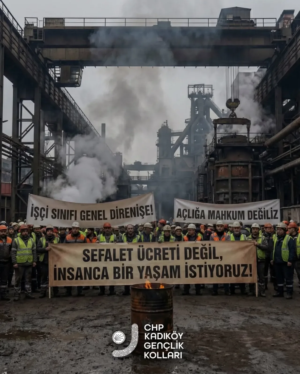 CHP'li Gençlik Kollarından "İnsanca Yaşam" Talebi: "Sefalet Ücreti Değil, Gelecek İstiyoruz" CHP'li Gençlik Kollarından "İnsanca Yaşam" Talebi: "Sefalet Ücreti Değil, Gelecek İstiyoruz"