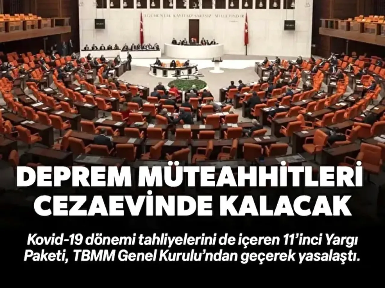 TBMM'de Yargı Reformu Paketi Kabul Edildi TBMM'de Yargı Reformu Paketi Kabul Edildi