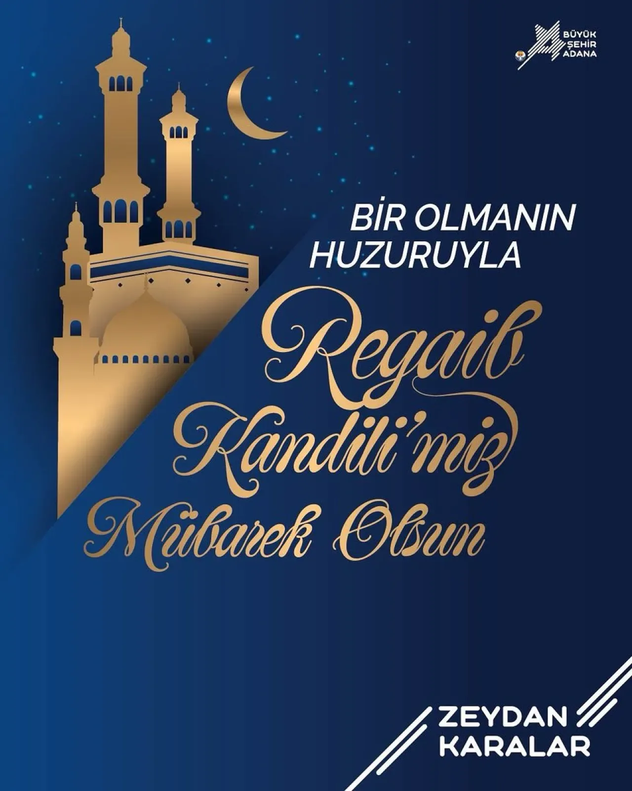 Adana'da Regaip Kandili Mesajı: Birlik ve Huzur Vurgusu Adana'da Regaip Kandili Mesajı: Birlik ve Huzur Vurgusu