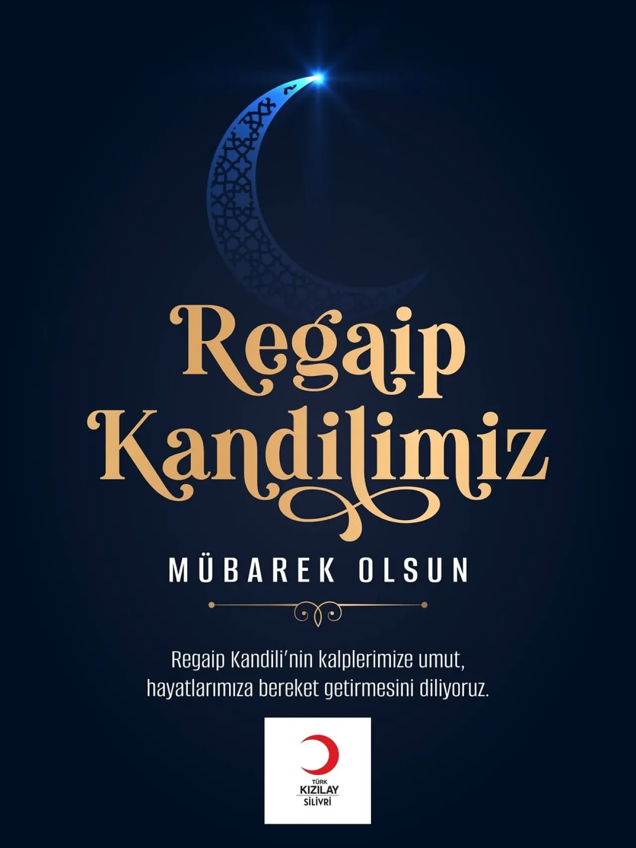 Türk Kızılay Silivri'den Kandil Mesajı: Paylaşma ve Merhamet Vurgusu Türk Kızılay Silivri'den Kandil Mesajı: Paylaşma ve Merhamet Vurgusu