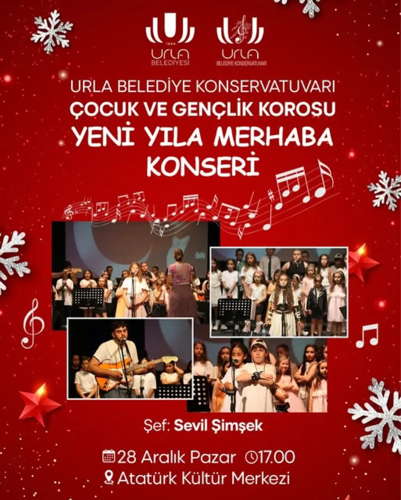 Urla'da Yeni Yıl Coşkusu Genç Seslerle Yükselecek Urla'da Yeni Yıl Coşkusu Genç Seslerle Yükselecek