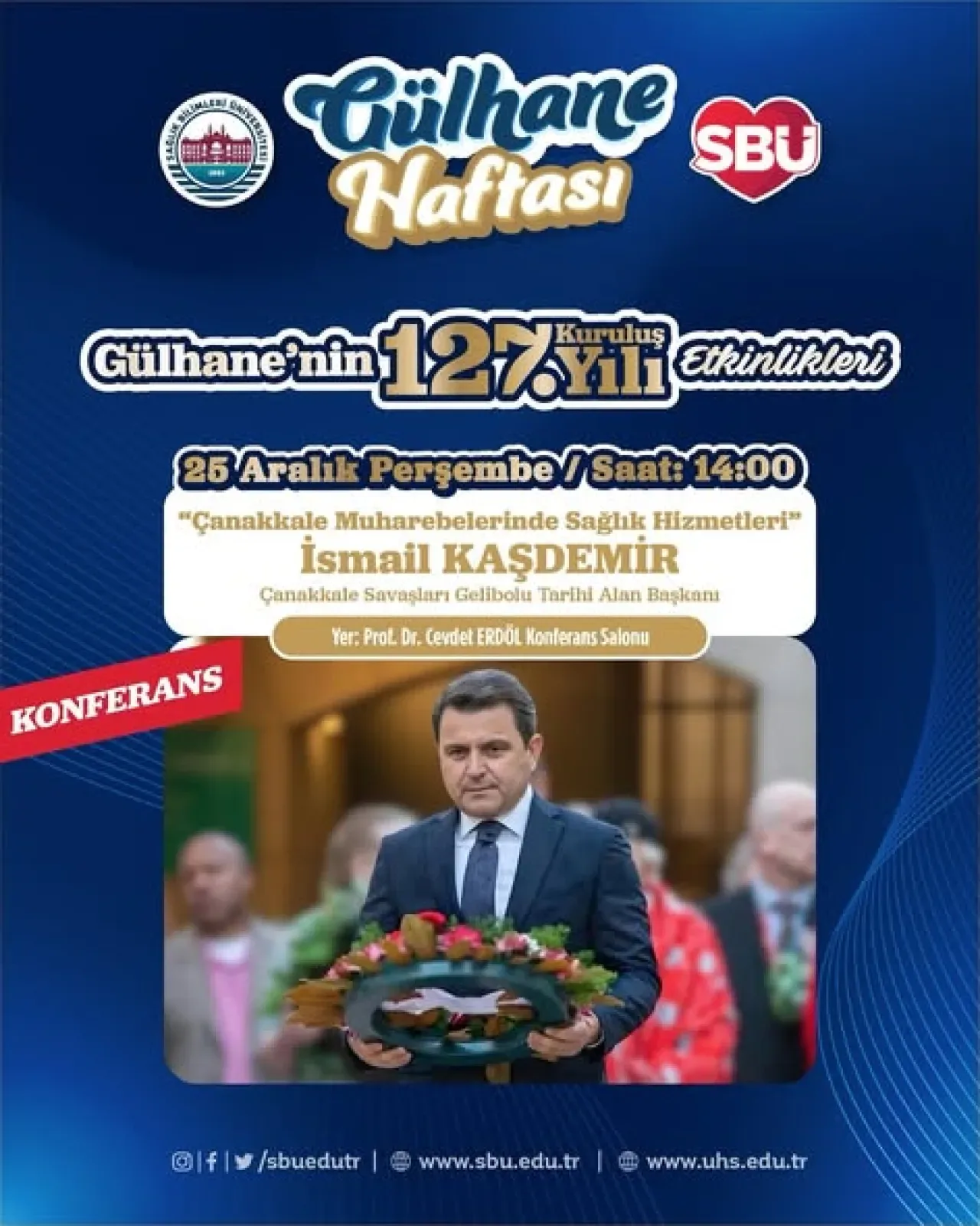 Çanakkale Savaşları'nda Sağlık Hizmetlerinin İnsanlık Serüveni Konferansla Anlatılacak Çanakkale Savaşları'nda Sağlık Hizmetlerinin İnsanlık Serüveni Konferansla Anlatılacak