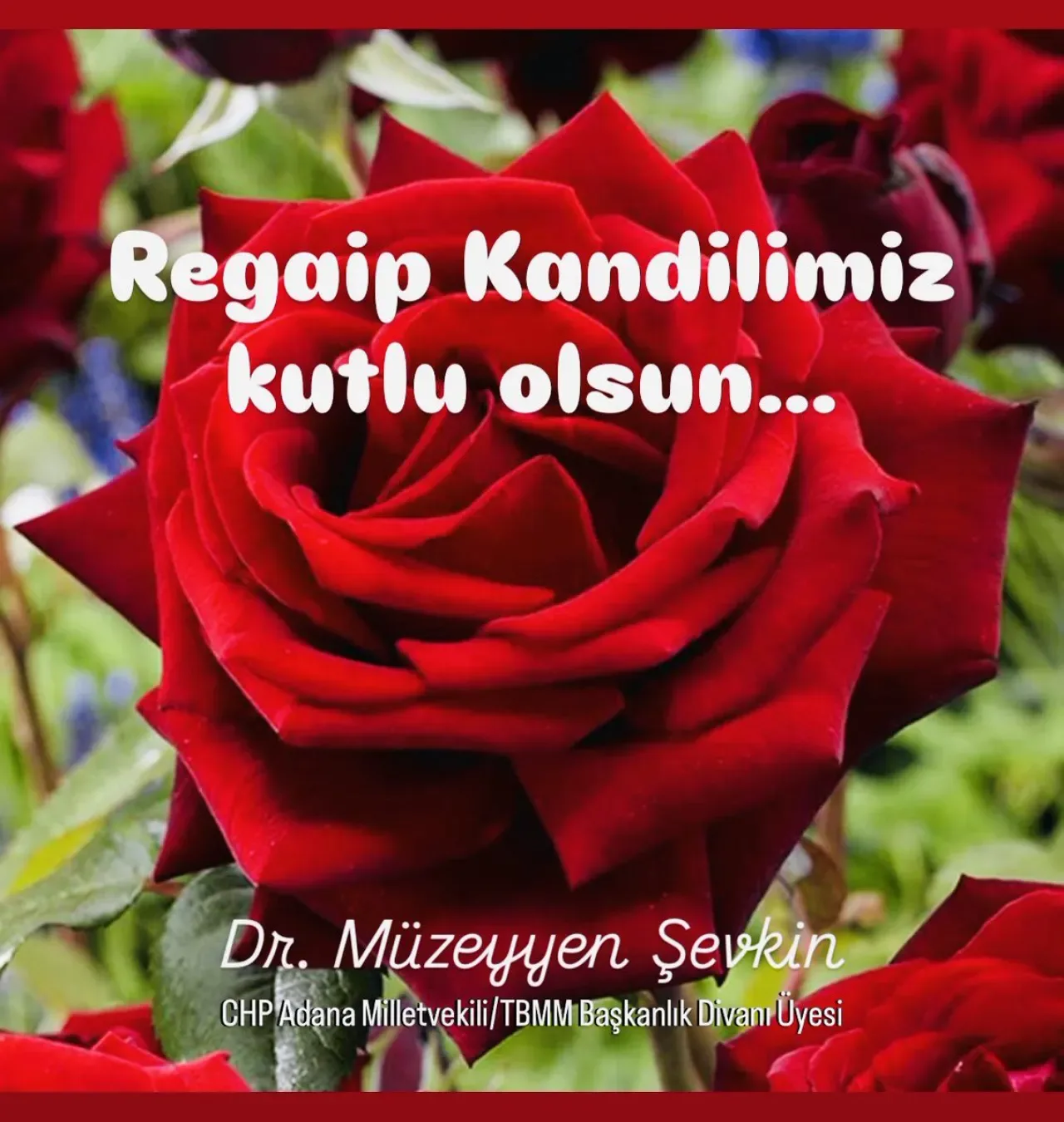 CHP'li Müzeyyen Şevkin'den Regaip Kandili Mesajı CHP'li Müzeyyen Şevkin'den Regaip Kandili Mesajı