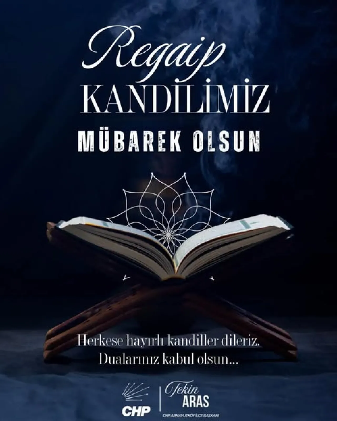 CHP Arnavutköy'den Regaip Kandili Mesajı: Dayanışma ve Umut Vurgusu CHP Arnavutköy'den Regaip Kandili Mesajı: Dayanışma ve Umut Vurgusu