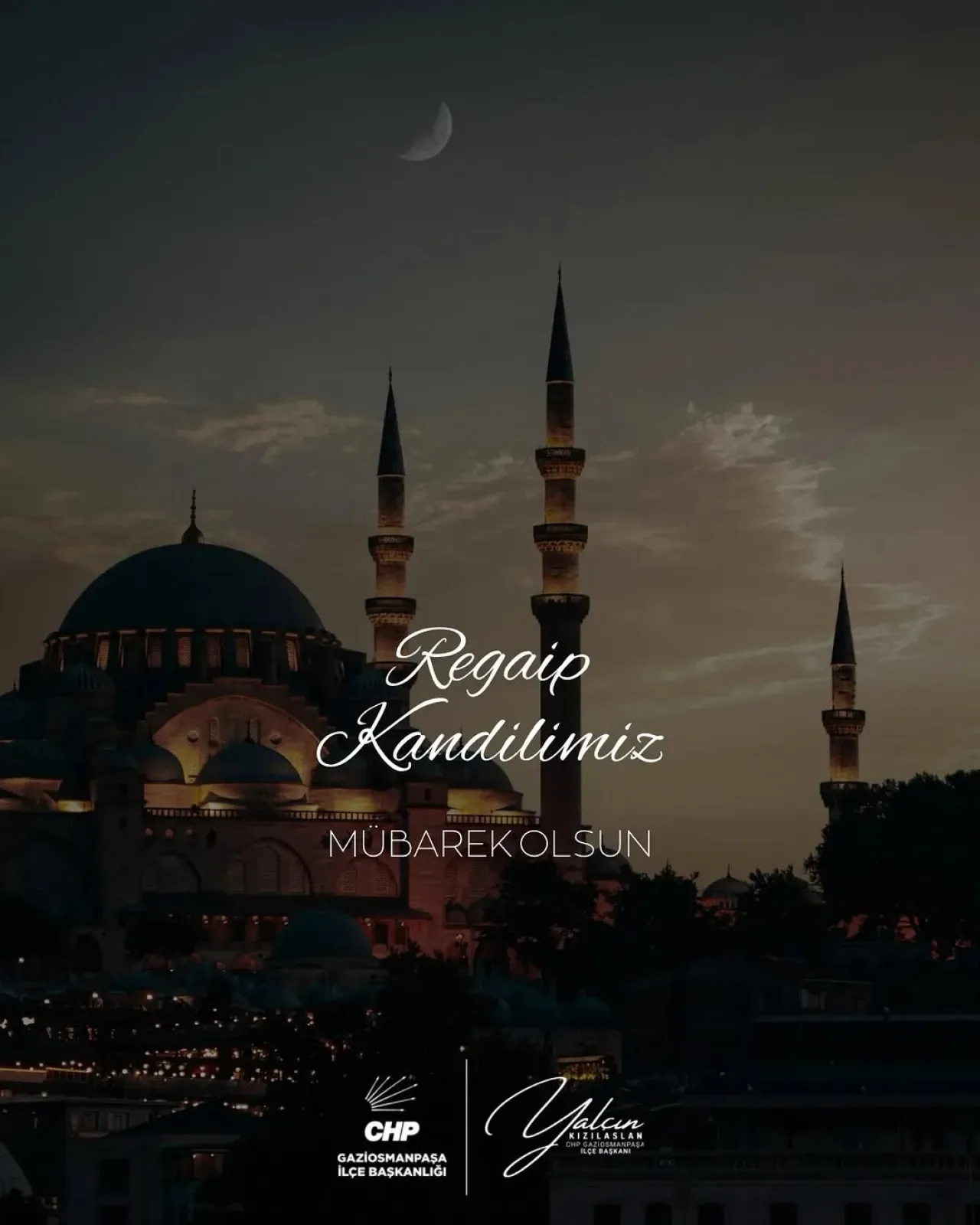 Gaziosmanpaşa'da Regaip Kandili Mesajı: Huzur ve Birlik Vurgusu Gaziosmanpaşa'da Regaip Kandili Mesajı: Huzur ve Birlik Vurgusu