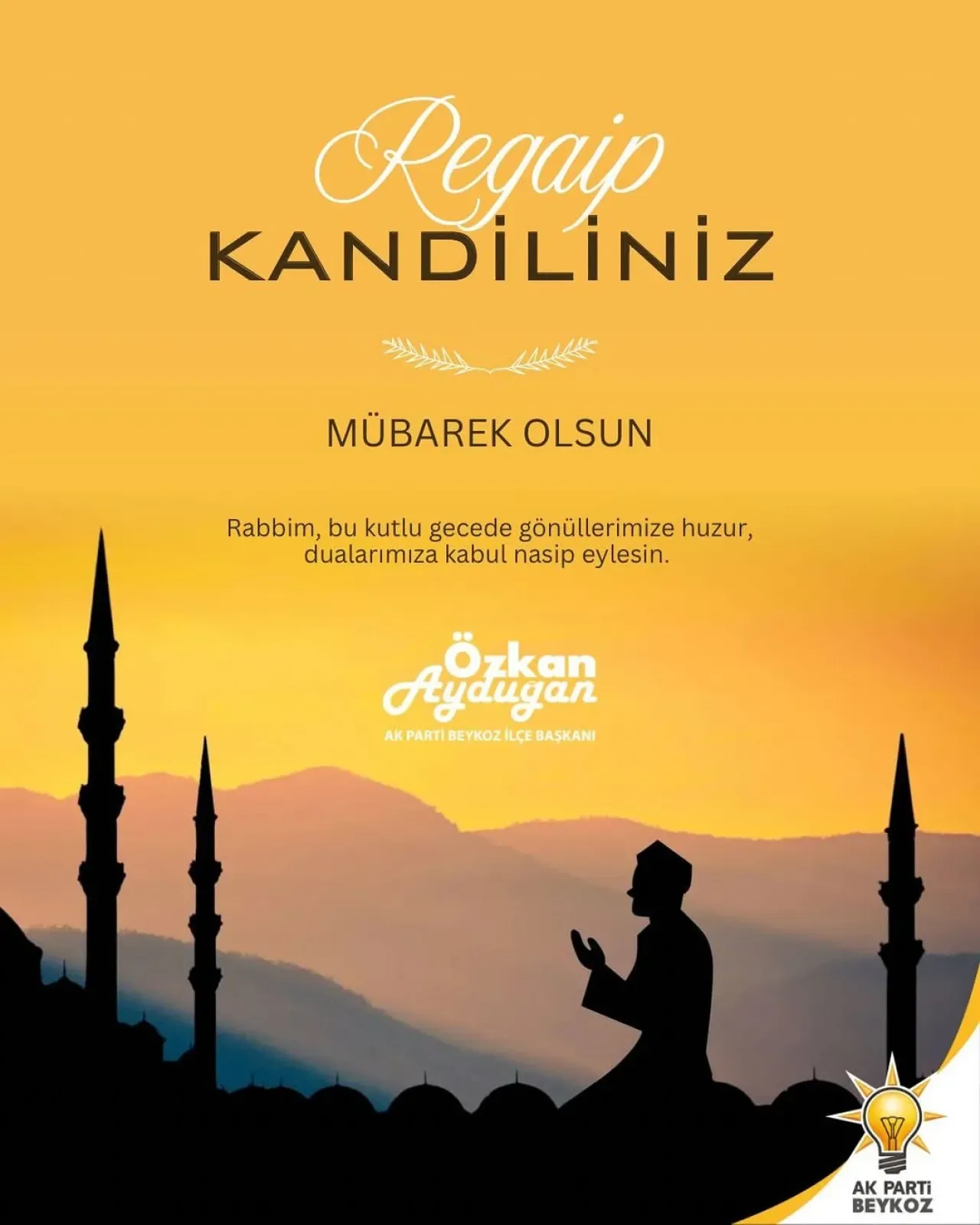 Regaib Kandili'nde Dualarla Huzur Aradılar Regaib Kandili'nde Dualarla Huzur Aradılar
