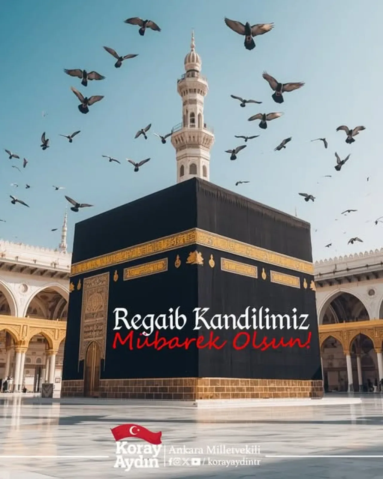 İYİ Parti Ankara Milletvekili Koray Aydın'dan Regaip Kandili Mesajı İYİ Parti Ankara Milletvekili Koray Aydın'dan Regaip Kandili Mesajı