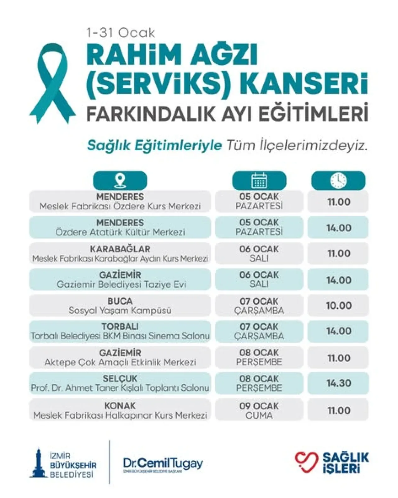 İzmir, Rahim Ağzı Kanseri ile Mücadelede 30 İlçede Seferber Oldu İzmir, Rahim Ağzı Kanseri ile Mücadelede 30 İlçede Seferber Oldu