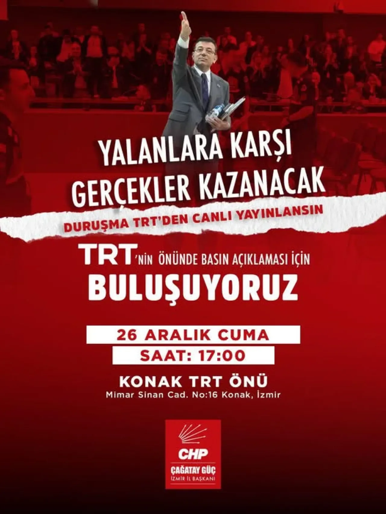 CHP'li Vekil Akdoğan, TRT'den Yargı Süreçlerinin Canlı Yayınlanmasını Talep Etti CHP'li Vekil Akdoğan, TRT'den Yargı Süreçlerinin Canlı Yayınlanmasını Talep Etti