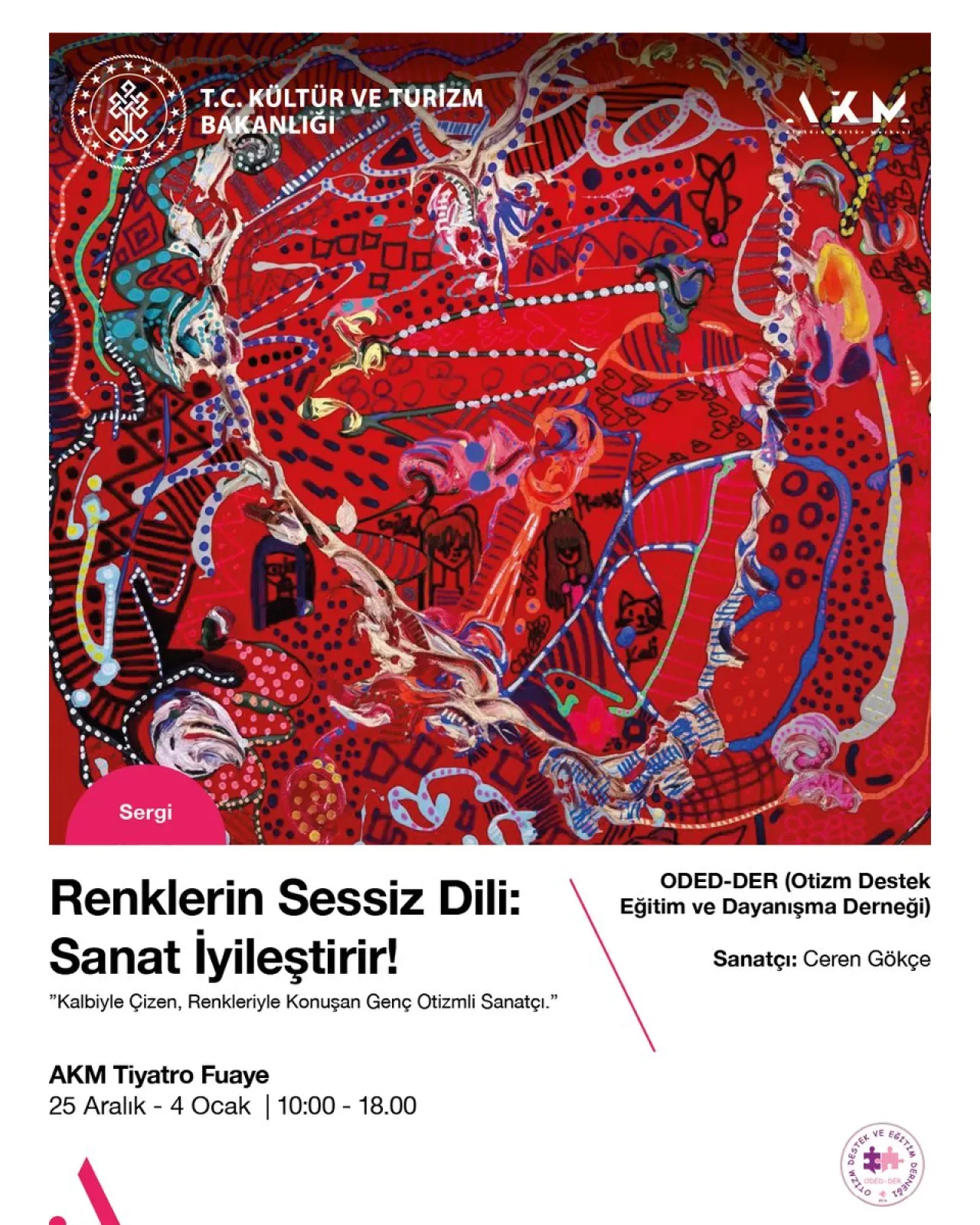 Ceren Gökçe'nin "Renklerin Sessiz Dili" Sergisi AKM'de Sanatseverlerle Buluşuyor Ceren Gökçe'nin "Renklerin Sessiz Dili" Sergisi AKM'de Sanatseverlerle Buluşuyor