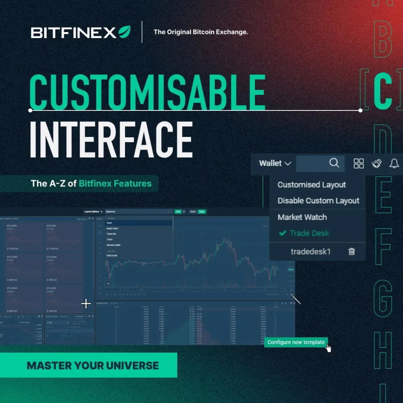 Bitfinex, Trader'lara Arayüzlerini Kişiselleştirme İmkanı Sunuyor Bitfinex, Trader'lara Arayüzlerini Kişiselleştirme İmkanı Sunuyor