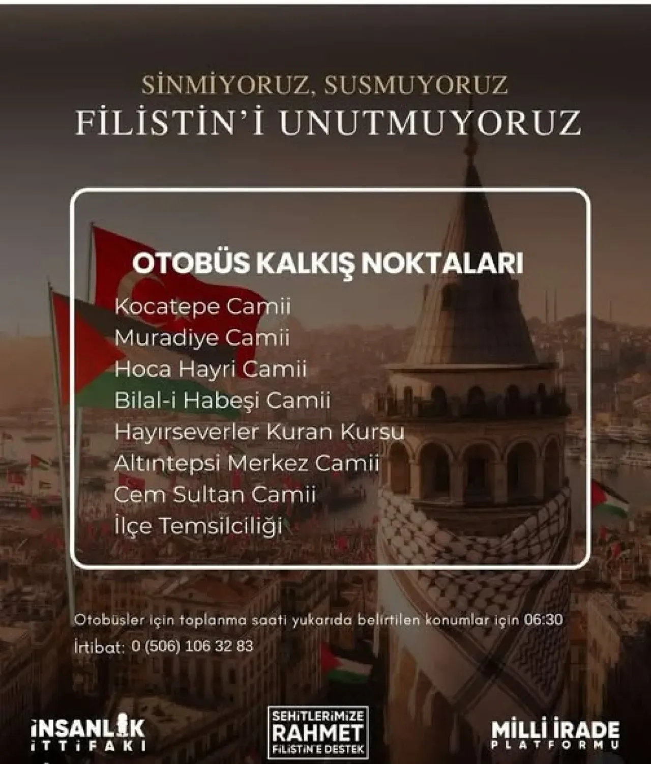 Bayrampaşa’da Yılın İlk Sabahı Filistin İçin Dualarla Geçecek Bayrampaşa’da Yılın İlk Sabahı Filistin İçin Dualarla Geçecek