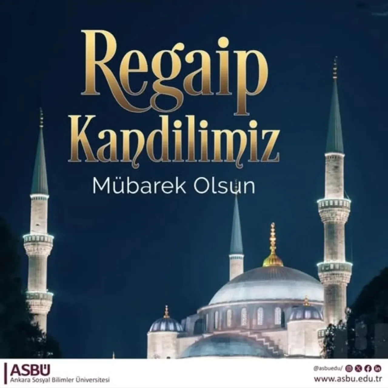 ASBÜ İlahiyat Fakültesi'nden Regaip Kandili Mesajı: Rahmet ve Mağfiret Mevsimi Başlıyor ASBÜ İlahiyat Fakültesi'nden Regaip Kandili Mesajı: Rahmet ve Mağfiret Mevsimi Başlıyor