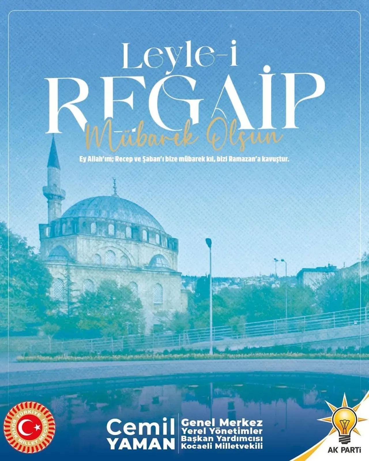 Kocaeli Milletvekili Yaman'dan Üç Aylar Mesajı: Hayırlara Vesile Olsun Kocaeli Milletvekili Yaman'dan Üç Aylar Mesajı: Hayırlara Vesile Olsun