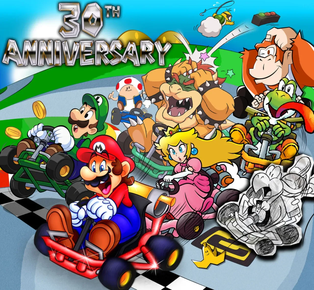 Mario Kart'ın 30 Yıllık Mirası: Dost Kazığından Modern Yarışlara Mario Kart'ın 30 Yıllık Mirası: Dost Kazığından Modern Yarışlara