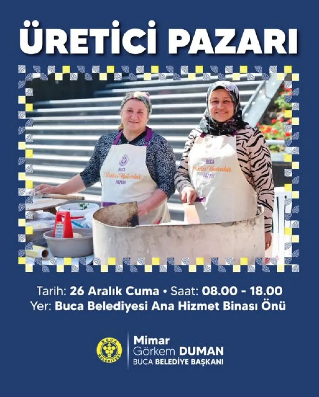 Bucalı Üreticiler El Emeği Ürünlerini Pazarda Buluşturuyor Bucalı Üreticiler El Emeği Ürünlerini Pazarda Buluşturuyor
