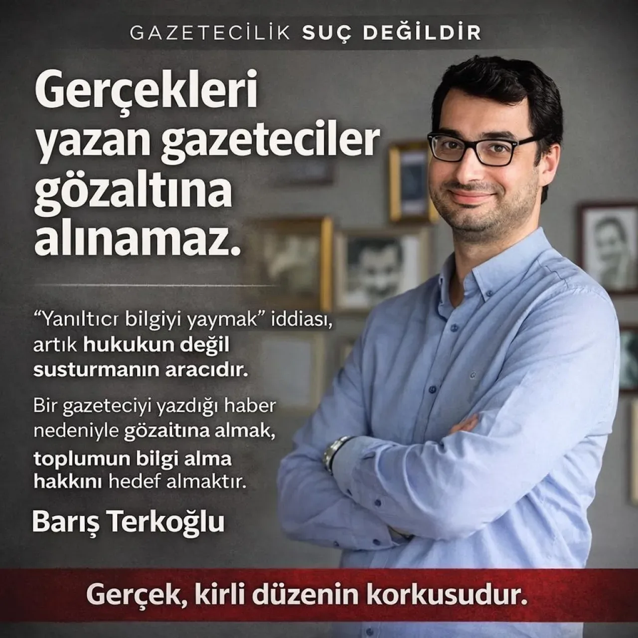Gaziantep Milletvekili Meriç'ten Barış Terkoğlu Gözaltısına Sert Tepki: "Gerçek, Kirli Düzenin Düşmanıdır" Gaziantep Milletvekili Meriç'ten Barış Terkoğlu Gözaltısına Sert Tepki: "Gerçek, Kirli Düzenin Düşmanıdır"