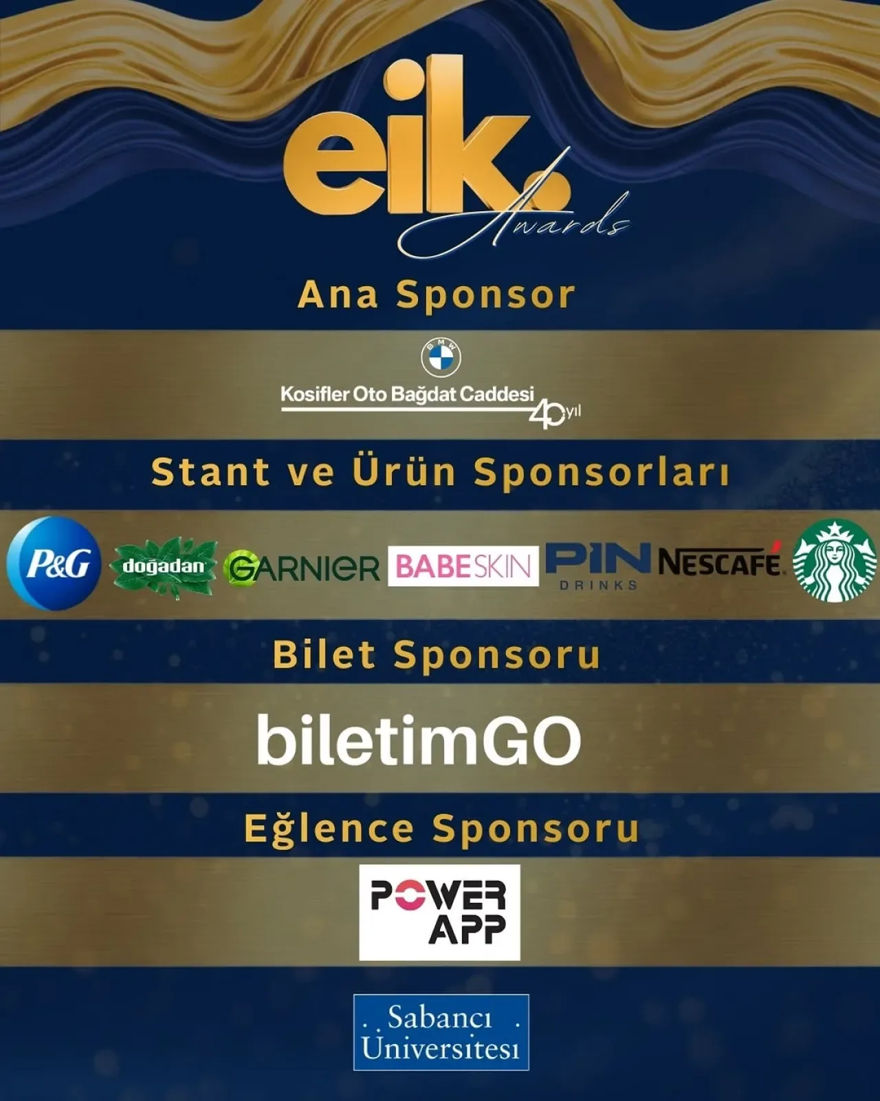 Ekonomi ve İşletme Kulübü Ödül Töreni'ne Sponsor Desteği Ekonomi ve İşletme Kulübü Ödül Töreni'ne Sponsor Desteği