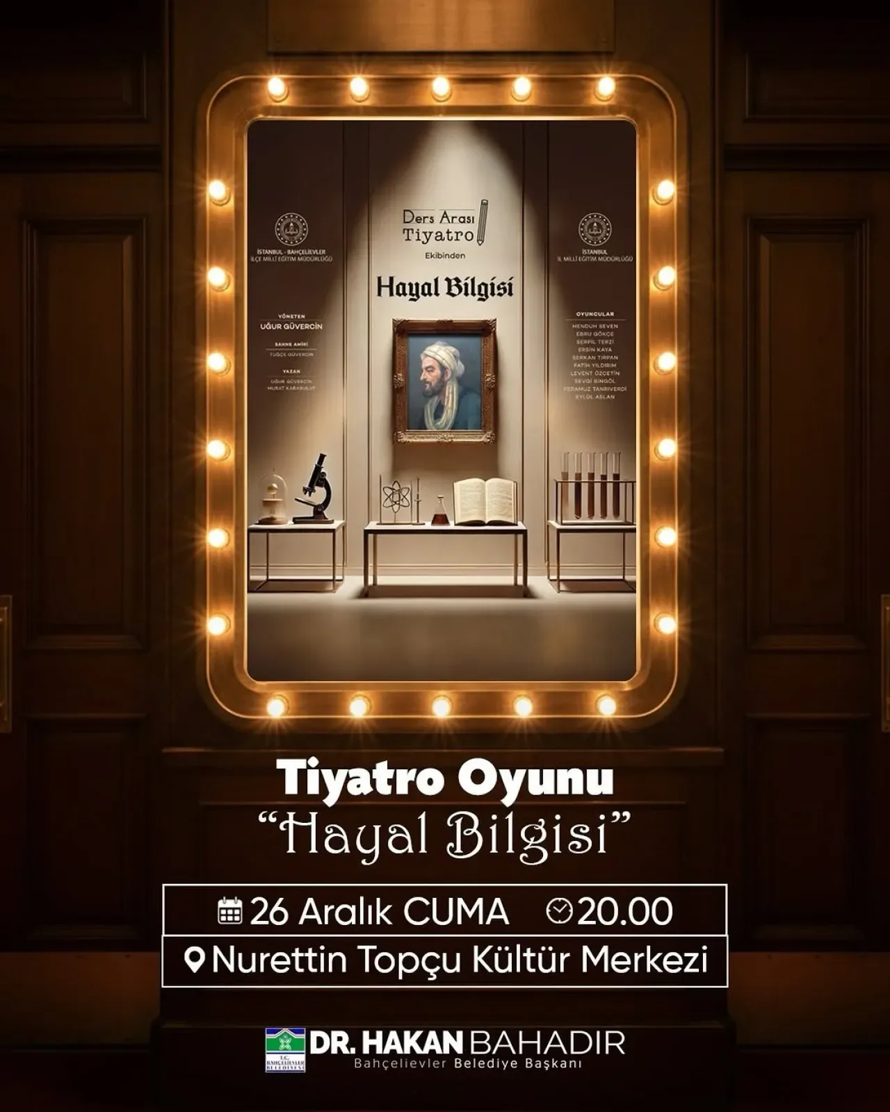 Bahçelievler'de "Hayal Bilgisi" Tiyatro Oyunu İzleyiciyle Buluşuyor Bahçelievler'de "Hayal Bilgisi" Tiyatro Oyunu İzleyiciyle Buluşuyor