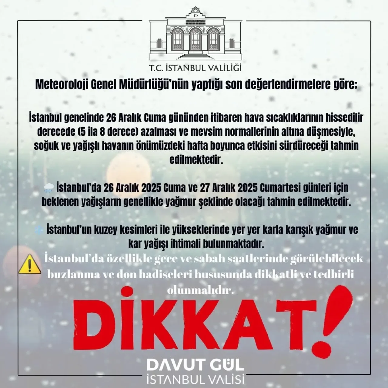 İstanbul'u Buz Gibi Bir Hafta Bekliyor: Sıcaklıklar Ani Düşüşle Normallerin Altına İniyor İstanbul'u Buz Gibi Bir Hafta Bekliyor: Sıcaklıklar Ani Düşüşle Normallerin Altına İniyor