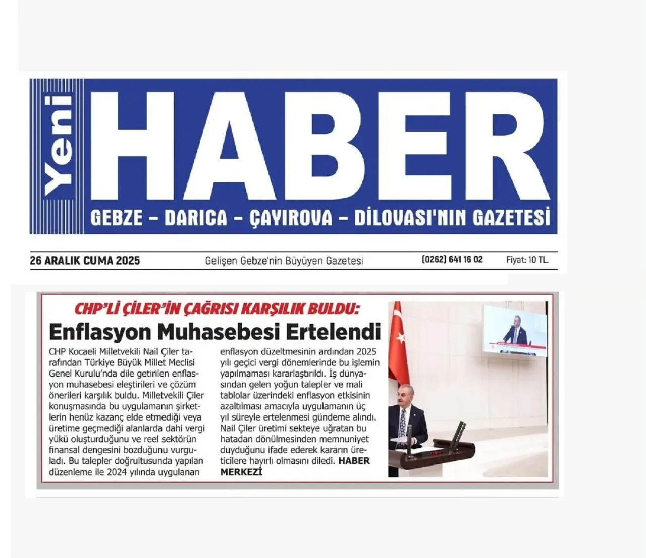 Enflasyon Muhasebesi Uygulaması Ertelendi: CHP'li Çiler'in Uyarısı Sonuç Verdi Enflasyon Muhasebesi Uygulaması Ertelendi: CHP'li Çiler'in Uyarısı Sonuç Verdi