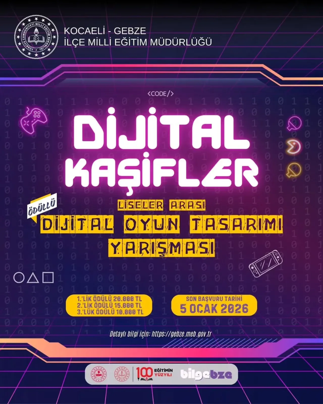 Dijital Kaşifler Yarışması: Liseliler Geleceğin Oyunlarını Tasarlayacak Dijital Kaşifler Yarışması: Liseliler Geleceğin Oyunlarını Tasarlayacak