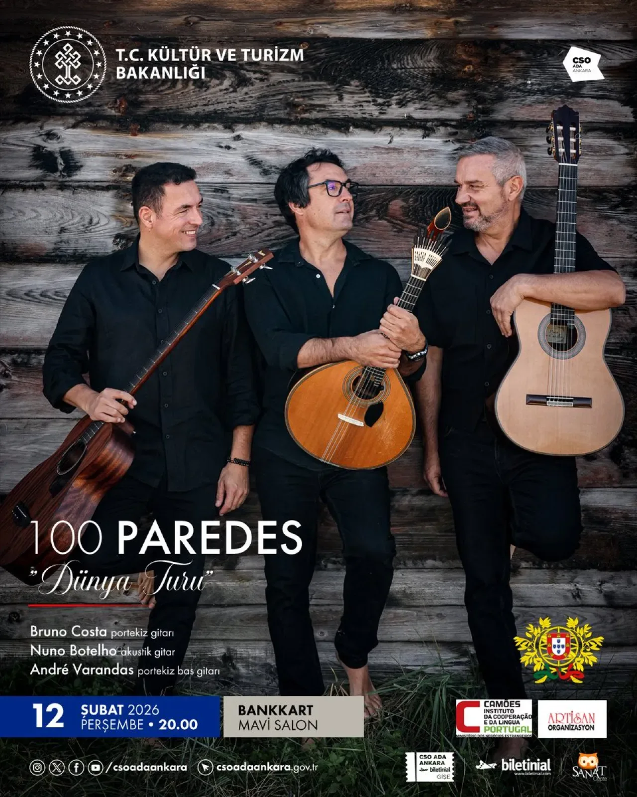 CSO Ada Ankara, Portekiz Gitarı Efsanesi Carlos Paredes'i Anıyor CSO Ada Ankara, Portekiz Gitarı Efsanesi Carlos Paredes'i Anıyor