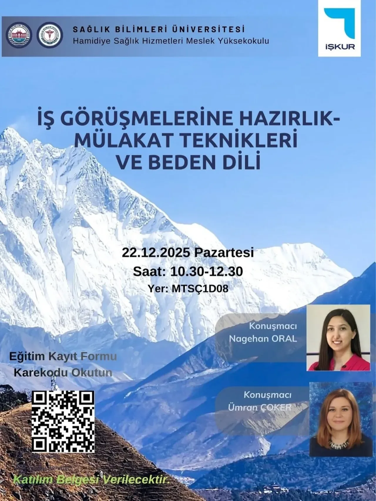 SBÜ Hamidiye SHMYO'da Mülakat Tekniği ve Beden Dili Eğitimi Tamamlandı SBÜ Hamidiye SHMYO'da Mülakat Tekniği ve Beden Dili Eğitimi Tamamlandı