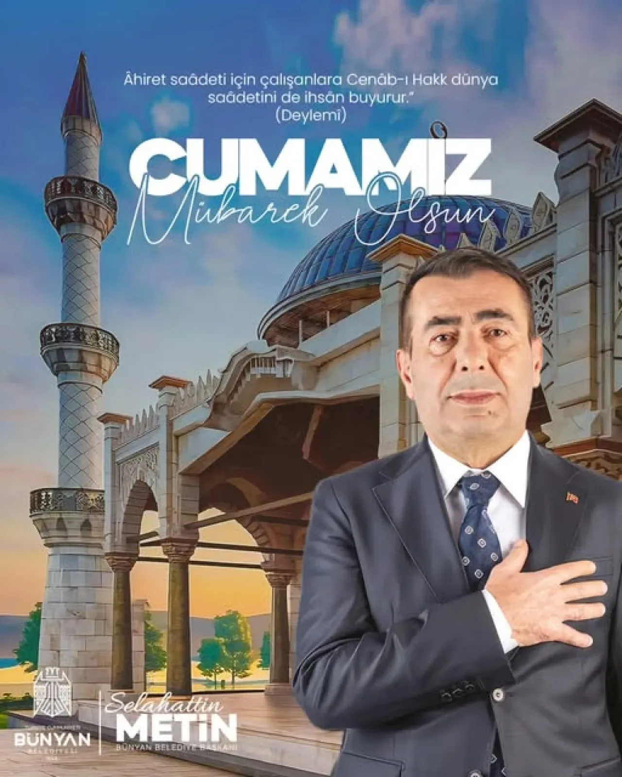 Bünyan Belediyesi'nden Vatandaşlara Anlamlı Cuma Mesajı Bünyan Belediyesi'nden Vatandaşlara Anlamlı Cuma Mesajı