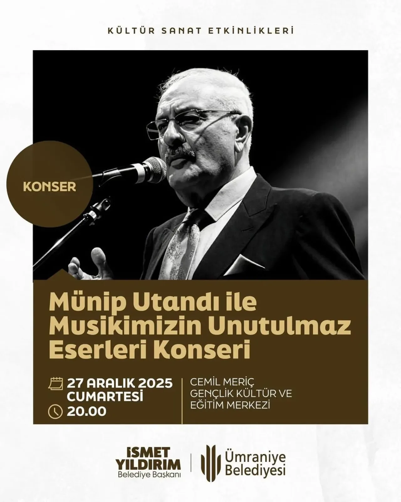 Ümraniye'de Müzik Ziyafeti: Münip Utandı, Unutulmaz Eserleri Seslendirecek Ümraniye'de Müzik Ziyafeti: Münip Utandı, Unutulmaz Eserleri Seslendirecek