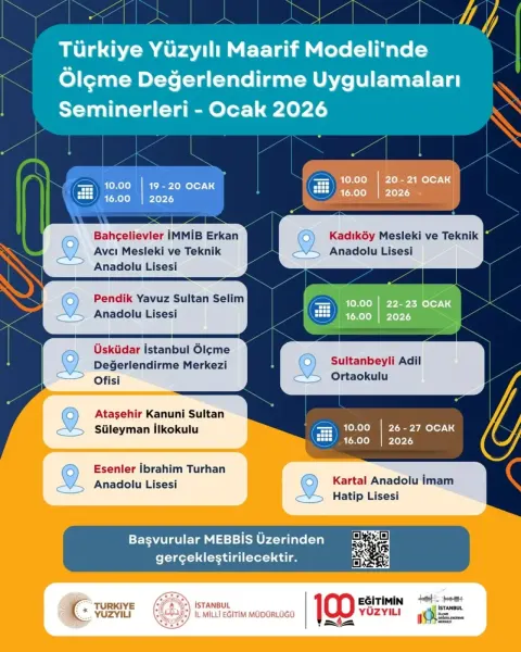 Öğretmenlere Özel: Türkiye Yüzyılı Maarif Modeli Seminerleri Beykoz'da Başlıyor