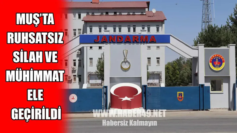 Muş'ta Jandarmadan 6 Adrese Operasyon: Ruhsatsız Silah ve Mühimmat Ele Geçirildi görseli
