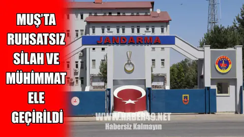 Muş'ta Jandarmadan 6 Adrese Operasyon: Ruhsatsız Silah ve Mühimmat Ele Geçirildi