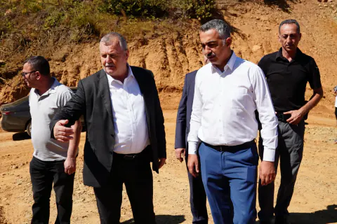 Armutlu'nun su güvencesi 5 milyon metreküp barajda: Kaymakam ve Başkan inşaatı inceledi
