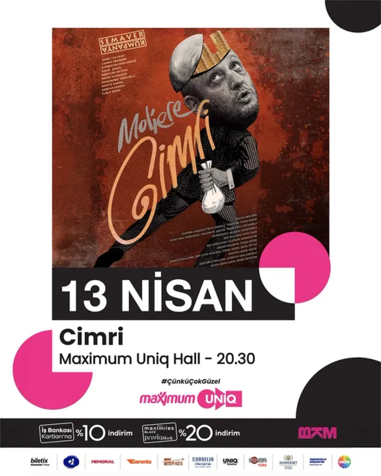 Modern Bir Cimri Sahneye Taşınıyor: Semaver Kumpanya 13 Nisan'da Maximum Uniq Hall'da Modern Bir Cimri Sahneye Taşınıyor: Semaver Kumpanya 13 Nisan'da Maximum Uniq Hall'da