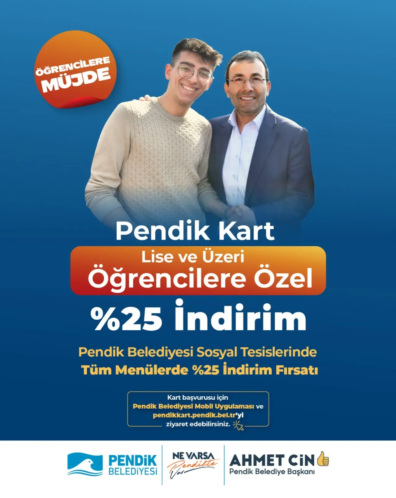 Pendik'te Öğrencilere Sosyal Tesislerde %25 İndirim Müjdesi Pendik'te Öğrencilere Sosyal Tesislerde %25 İndirim Müjdesi