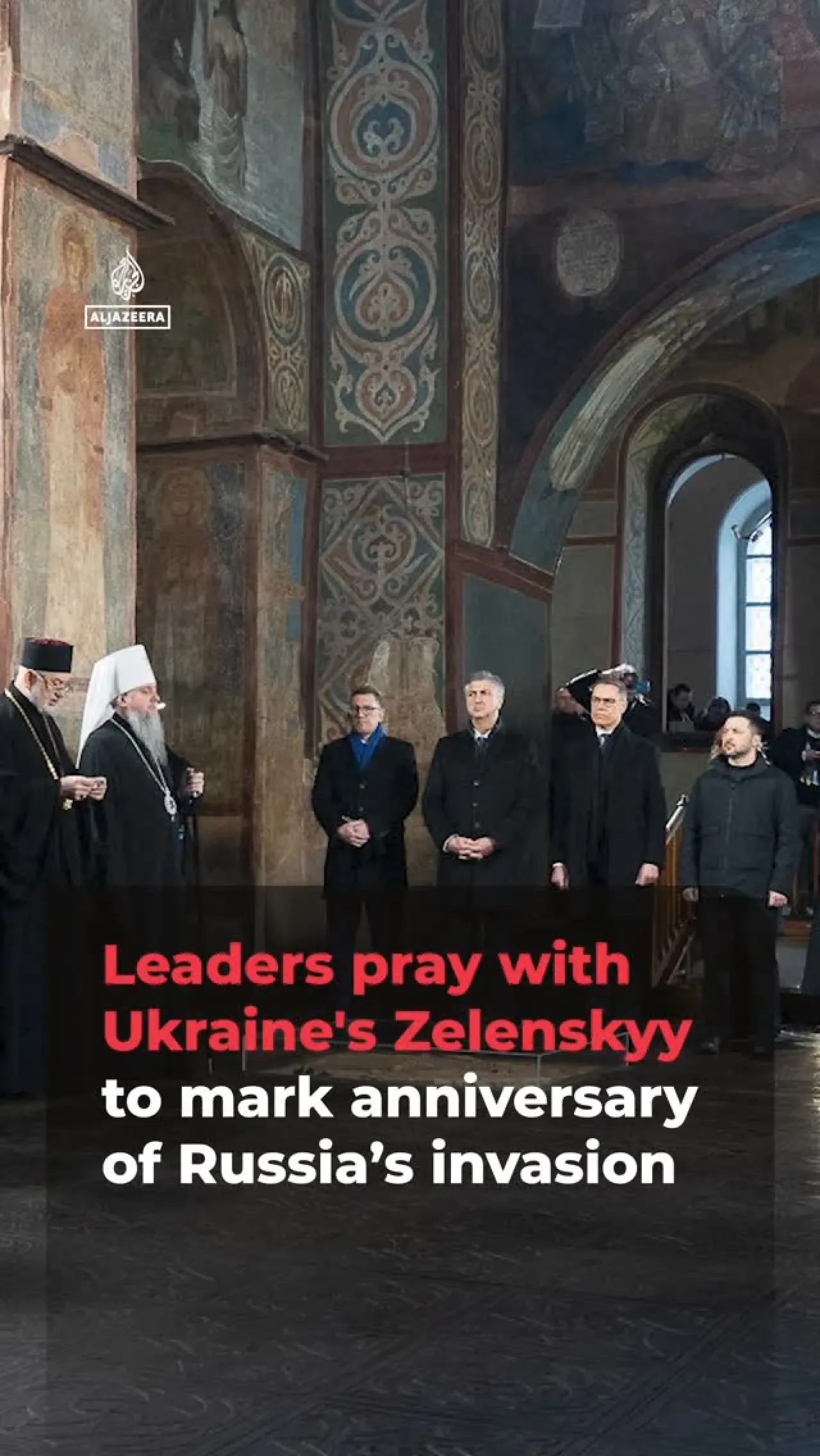 Zelenskyy ile Dayanışma: Avrupalı Liderler Savaşın 4. Yılında Kyiv'de Dua Etti Zelenskyy ile Dayanışma: Avrupalı Liderler Savaşın 4. Yılında Kyiv'de Dua Etti