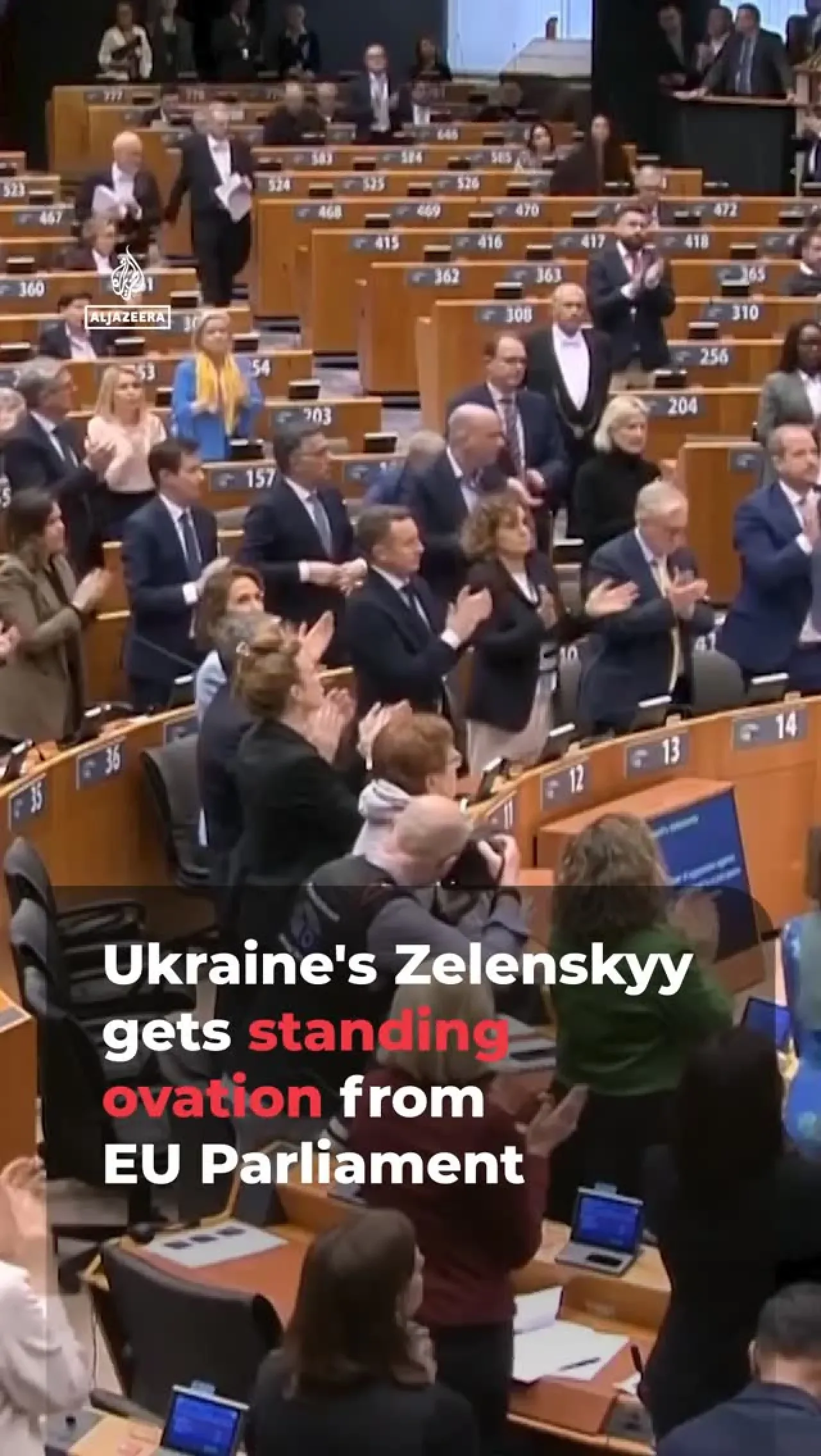 Zelenskyy'nin Avrupa Parlamentosu'ndaki Duygusal Konuşması Ayakta Alkışlandı Zelenskyy'nin Avrupa Parlamentosu'ndaki Duygusal Konuşması Ayakta Alkışlandı