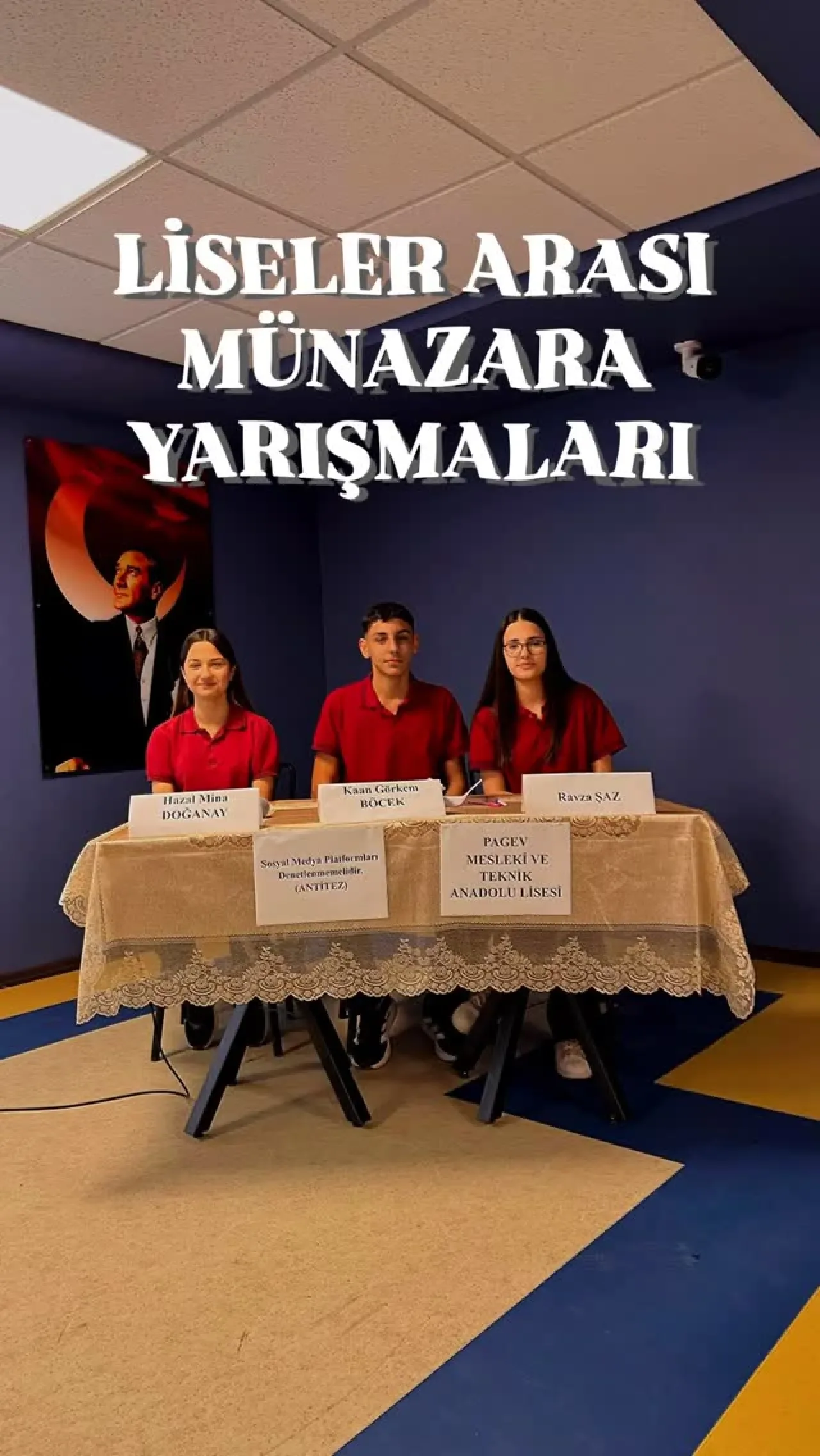 Gebze'de Liseler Arası Münazara Yarışması Heyecanı Başladı Gebze'de Liseler Arası Münazara Yarışması Heyecanı Başladı