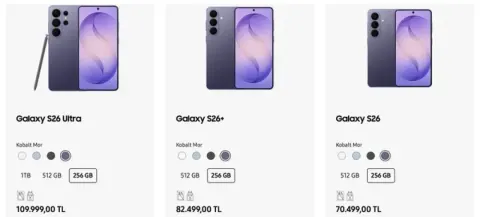 Samsung Galaxy S26 Serisi Türkiye Fiyatları Açıklandı: Ultra Model 140 Bin Liraya Yaklaştı