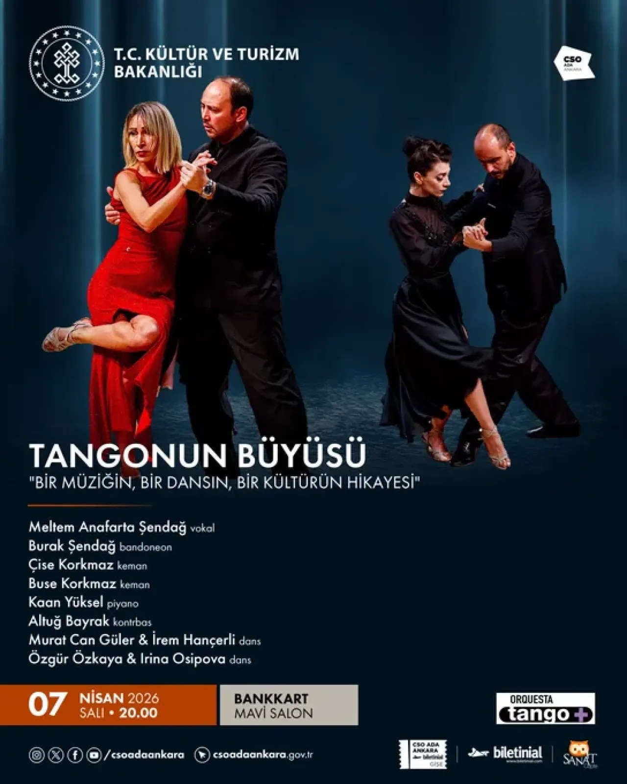CSO Ada Ankara'da Tangonun Büyülü Dünyası: Müzikal Bir Gece CSO Ada Ankara'da Tangonun Büyülü Dünyası: Müzikal Bir Gece